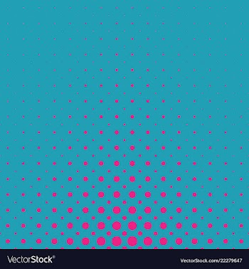 Color abstract geometric halftone dot pattern vector image