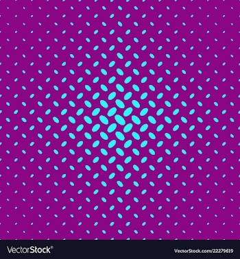 Color abstract repeating halftone ellipse pattern vector image