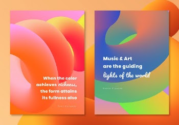 Color aesthetic banner template, gradient | Free Vector - rawpixel