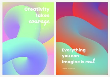 Color aesthetic banner template, gradient | Free Vector Template - rawpixel