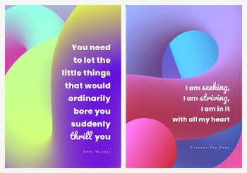 Color aesthetic banner template, gradient | Free Vector Template - rawpixel