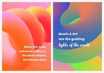 Color aesthetic banner template, gradient | Free Vector Template - rawpixel