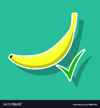 Color banana fruit icon modern simple flat vector image