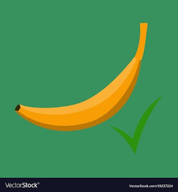 Color banana fruit icon modern simple flat vector image