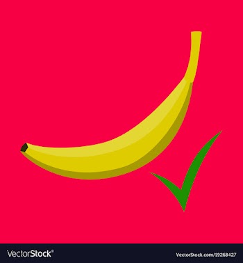 Color banana fruit icon modern simple flat vector image
