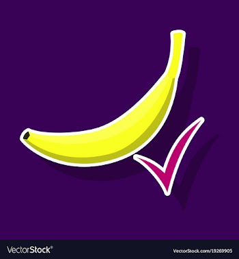Color banana fruit icon modern simple flat vector image