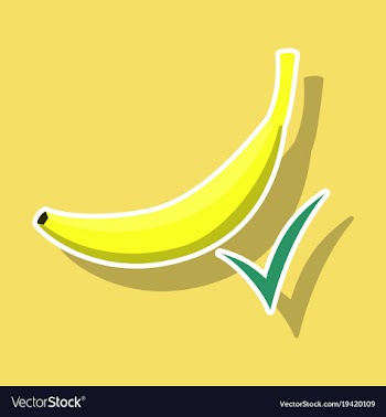 Color banana fruit icon modern simple flat vector image