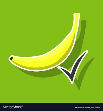 Color banana fruit icon modern simple flat vector image