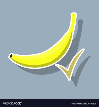 Color banana fruit icon modern simple flat vector image