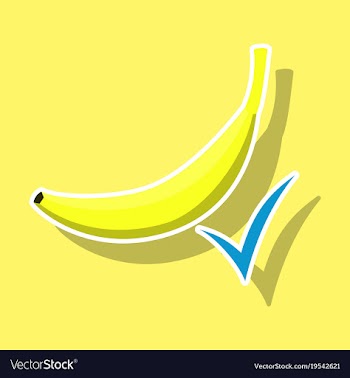 Color banana fruit icon modern simple flat vector image