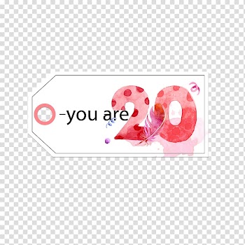 Color Birthday Digital Label transparent background PNG clipart