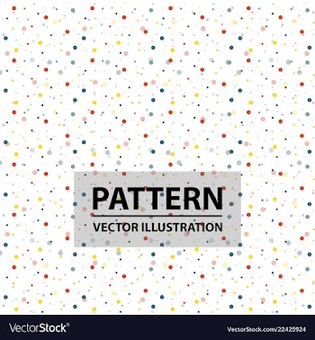 Color circle chaotic pattern circle seamless vector image