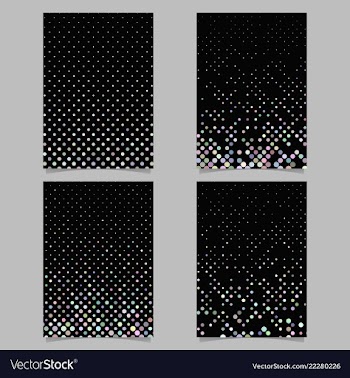 Color circle pattern brochure design set - page vector image