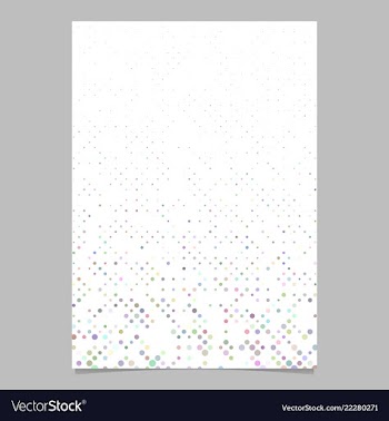 Color circle pattern flyer template - document vector image