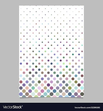 Color circle pattern poster design - page vector image