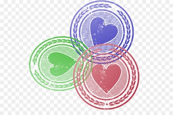 Color Clip art - Hand painted color seal pattern 