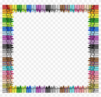 Color Clipart Border - Crayon Borders