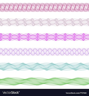 Color design page divider line set vector image