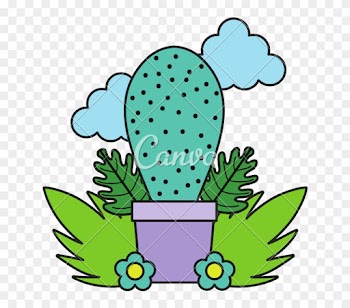 Color Ecology Plant Inside Flowerpot And Natural Leaves - Ecology