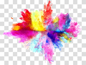 Color Explosion White , Dust color, red and multicolored explosion ...