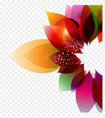 Color Flower Abstract Art Floral Design Colorful Background - Abstract Floral Background Floral Png Designs