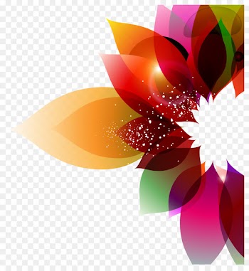 Color Flower Abstract art Floral design - Colorful background floral vector 