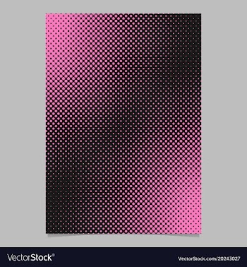 Color halftone dot pattern flyer template vector image