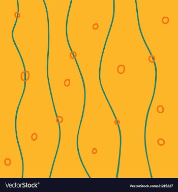 Color hand-drawing wave sea background abstract vector image