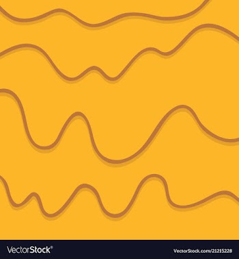 Color hand-drawing wave sea background abstract vector image