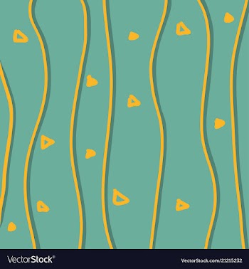 Color hand-drawing wave sea background abstract vector image