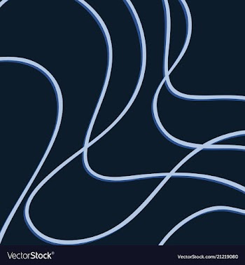 Color hand-drawing wave sea background abstract vector image