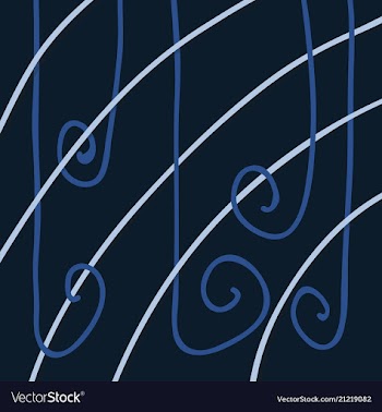 Color hand-drawing wave sea background abstract vector image