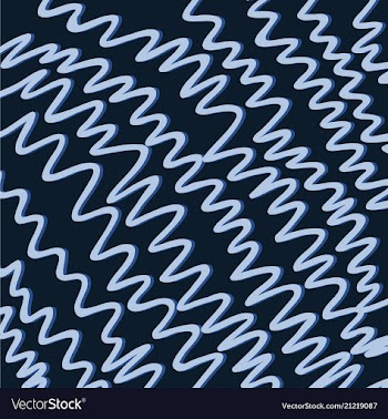 Color hand-drawing wave sea background abstract vector image