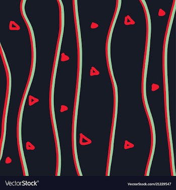 Color hand-drawing wave sea background abstract vector image