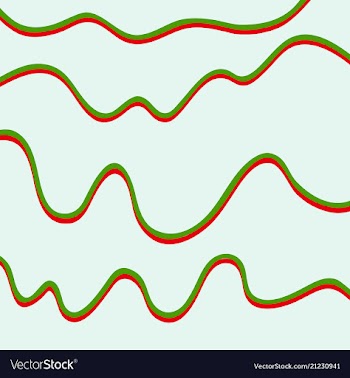 Color hand-drawing wave sea background abstract vector image