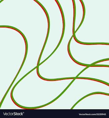 Color hand-drawing wave sea background abstract vector image