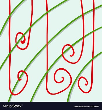 Color hand-drawing wave sea background abstract vector image
