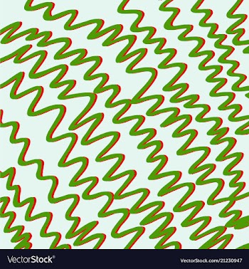 Color hand-drawing wave sea background abstract vector image