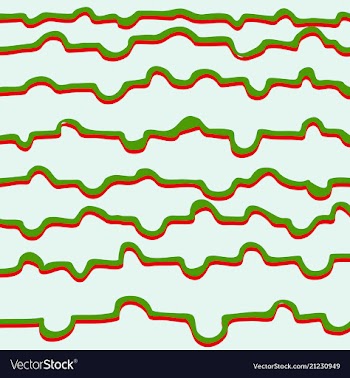 Color hand-drawing wave sea background abstract vector image