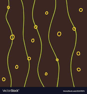 Color hand-drawing wave sea background abstract vector image