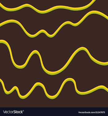 Color hand-drawing wave sea background abstract vector image