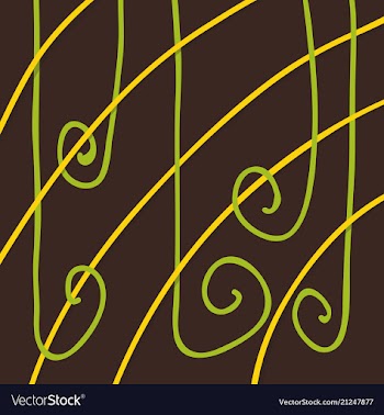 Color hand-drawing wave sea background abstract vector image