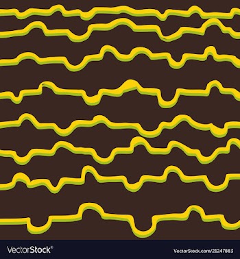 Color hand-drawing wave sea background abstract vector image