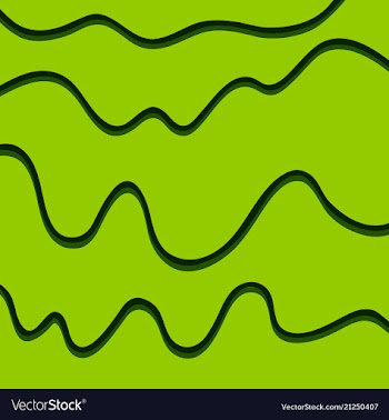 Color hand-drawing wave sea background abstract vector image