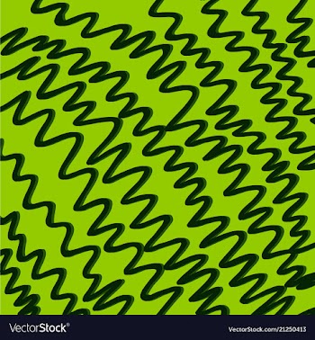 Color hand-drawing wave sea background abstract vector image