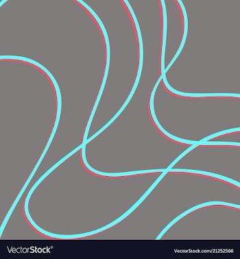 Color hand-drawing wave sea background abstract vector image