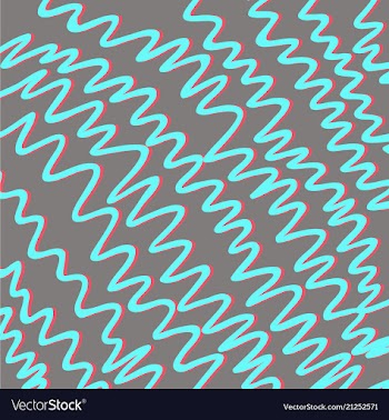 Color hand-drawing wave sea background abstract vector image