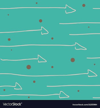 Color hand-drawing wave sea background abstract vector image