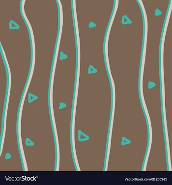 Color hand-drawing wave sea background abstract vector image