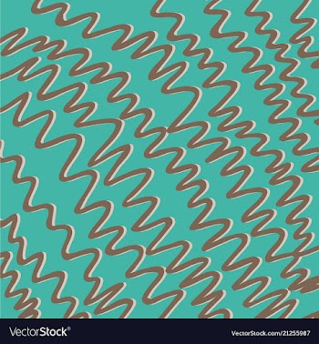 Color hand-drawing wave sea background abstract vector image